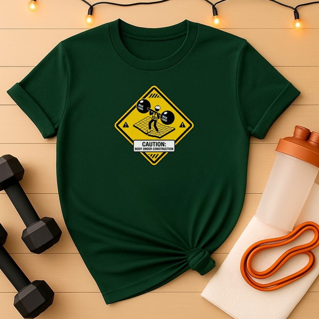 Body Under Construction Caution Gym T-Shirt
