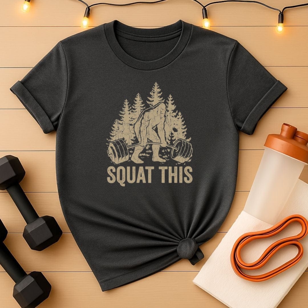 Squat This Bigfoot Gym T-Shirt