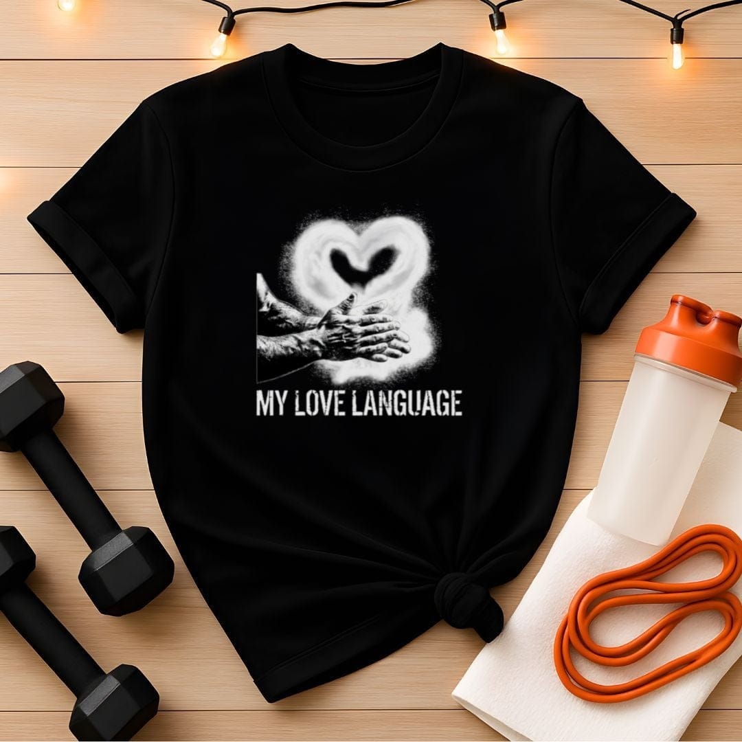Chalk Hands Love Language Valentine T-Shirt