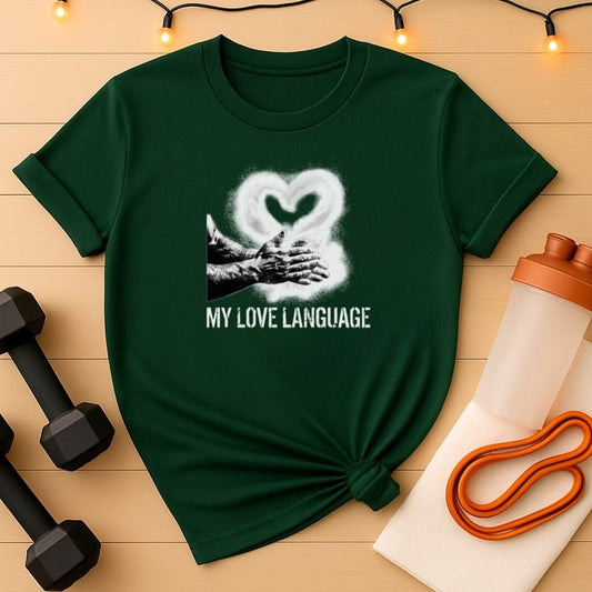 Chalk Hands Love Language Valentine T-Shirt