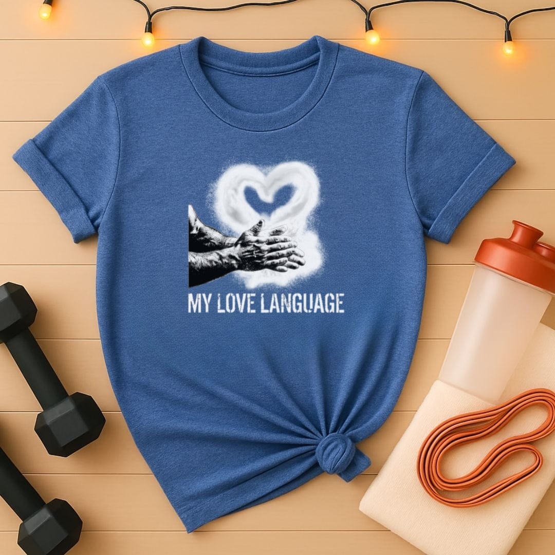 Chalk Hands Love Language Valentine T-Shirt