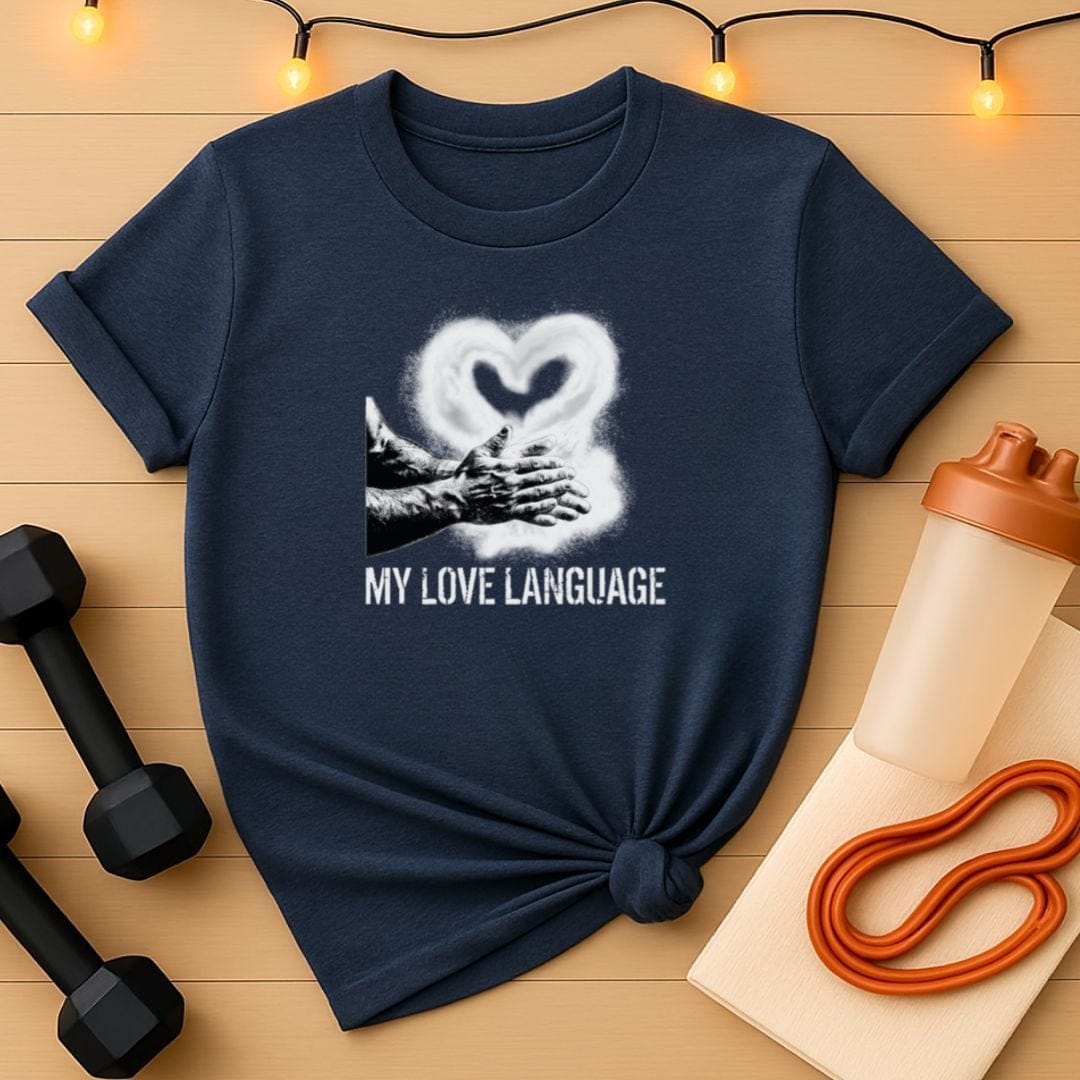 Chalk Hands Love Language Valentine T-Shirt
