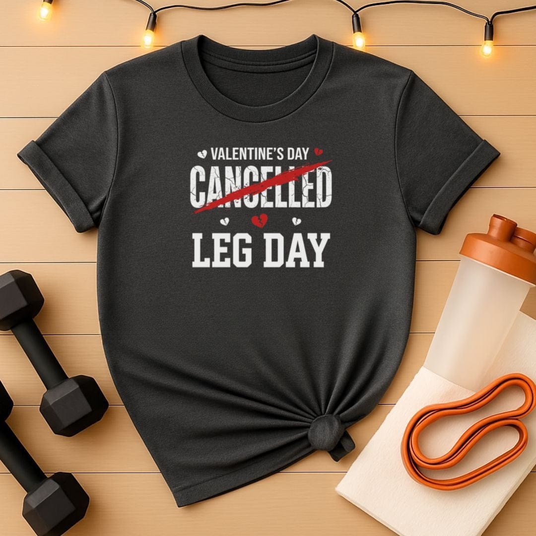 Valentine's Day Canceled - Leg Day T-Shirt