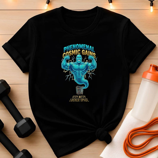 Phenomenal Cosmic Gains Genie Gym T-Shirt