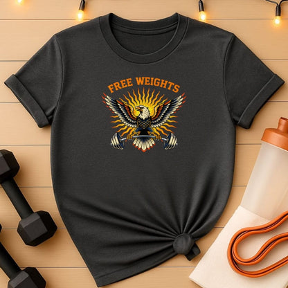 Free Weights Eagle Barbell T-Shirt