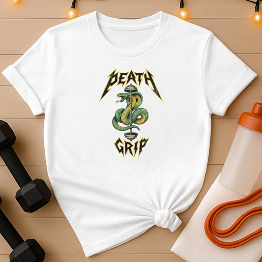 Death Grip Snake Barbell T-Shirt