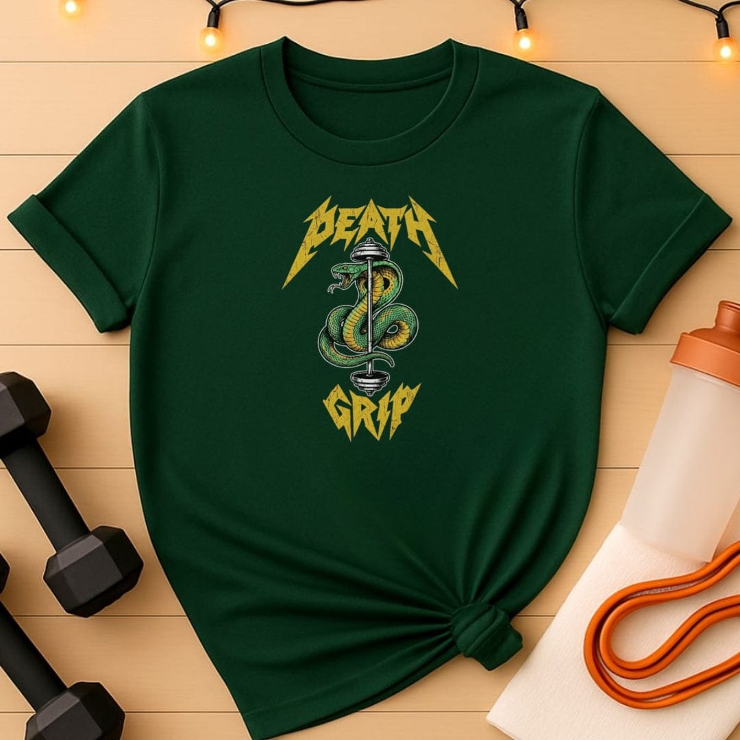 Death Grip Snake Barbell T-Shirt