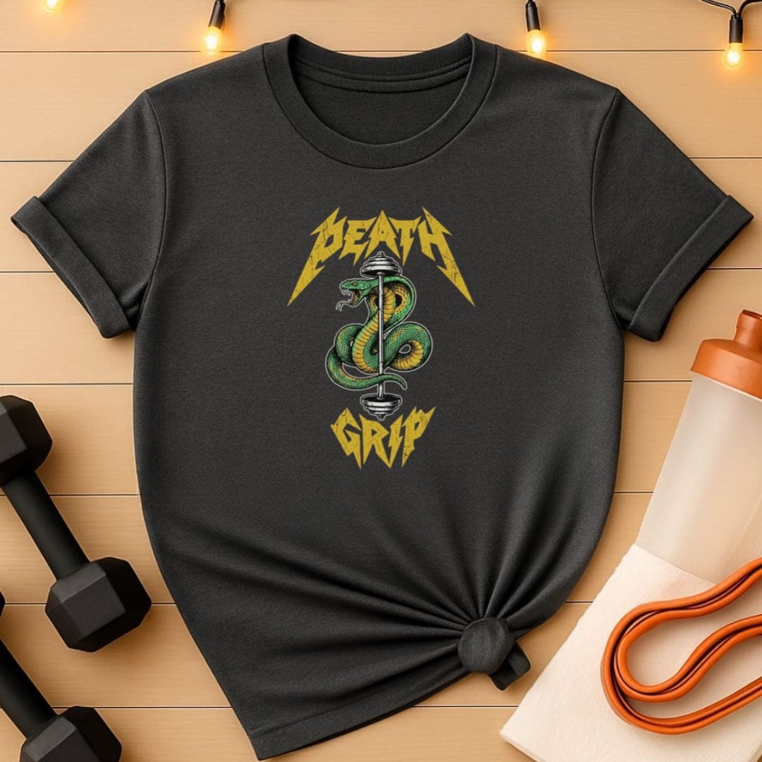 Death Grip Snake Barbell T-Shirt