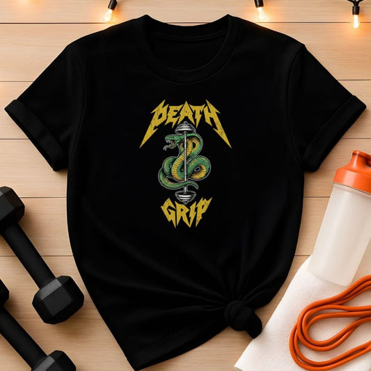 Death Grip Snake Barbell T-Shirt