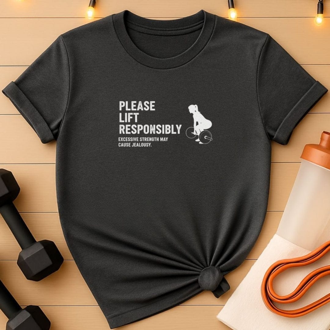 Please Lift Responsibly Gym T-Shirt