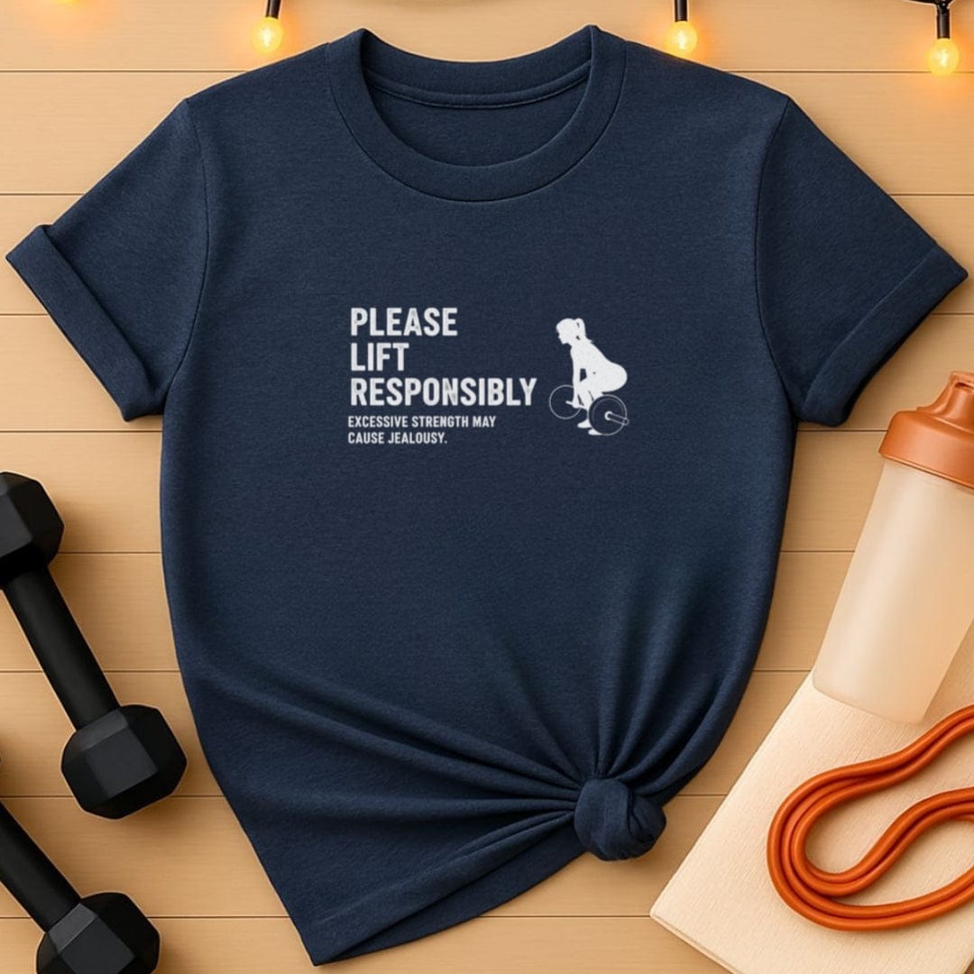 Please Lift Responsibly Gym T-Shirt