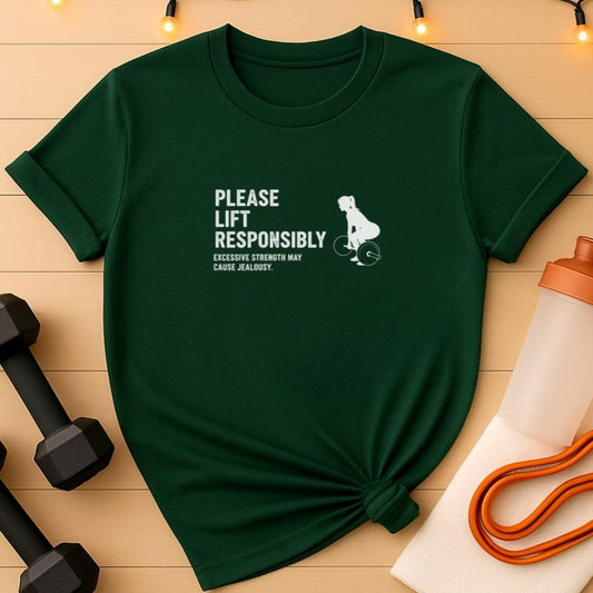 Please Lift Responsibly Gym T-Shirt
