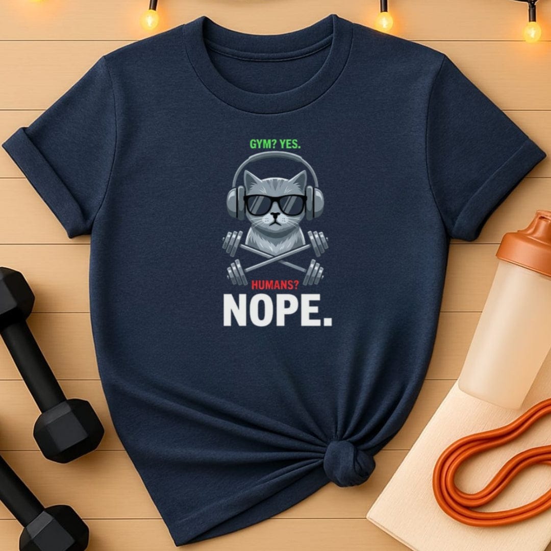 Gym? Yes. Humans? Nope. T-Shirt