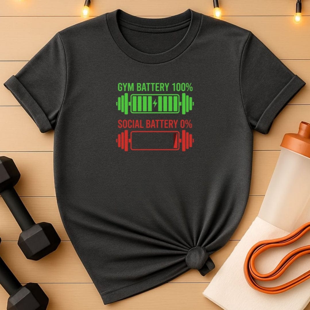 Gym Battery 100% Iron T-Shirt