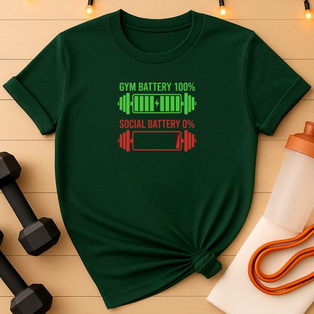 Gym Battery 100% Iron T-Shirt