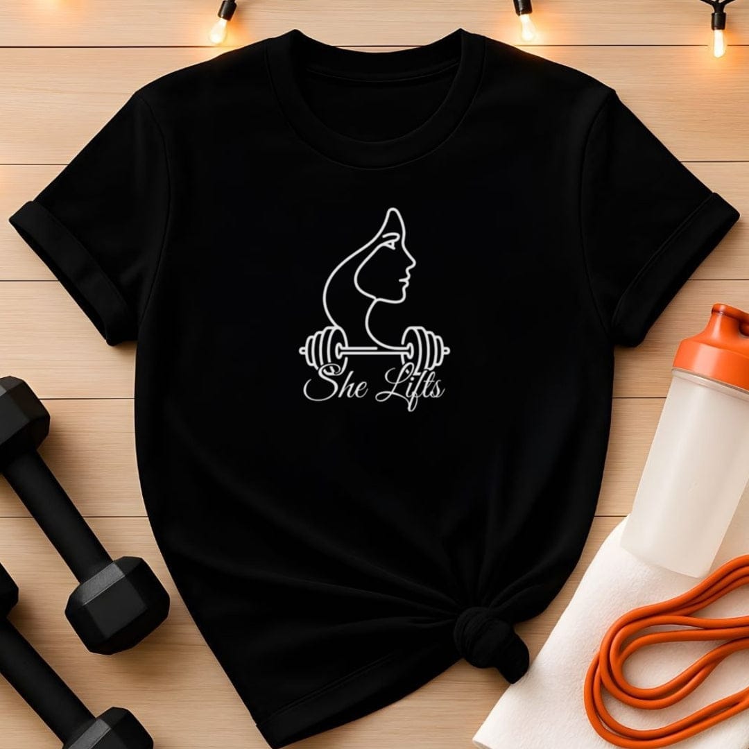 She Lifts - Strong Women Gym T-Shirt