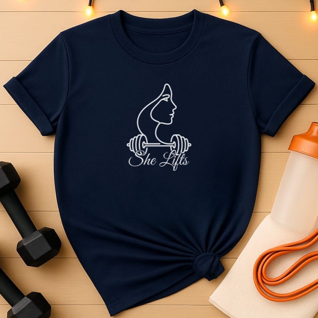 She Lifts - Strong Women Gym T-Shirt