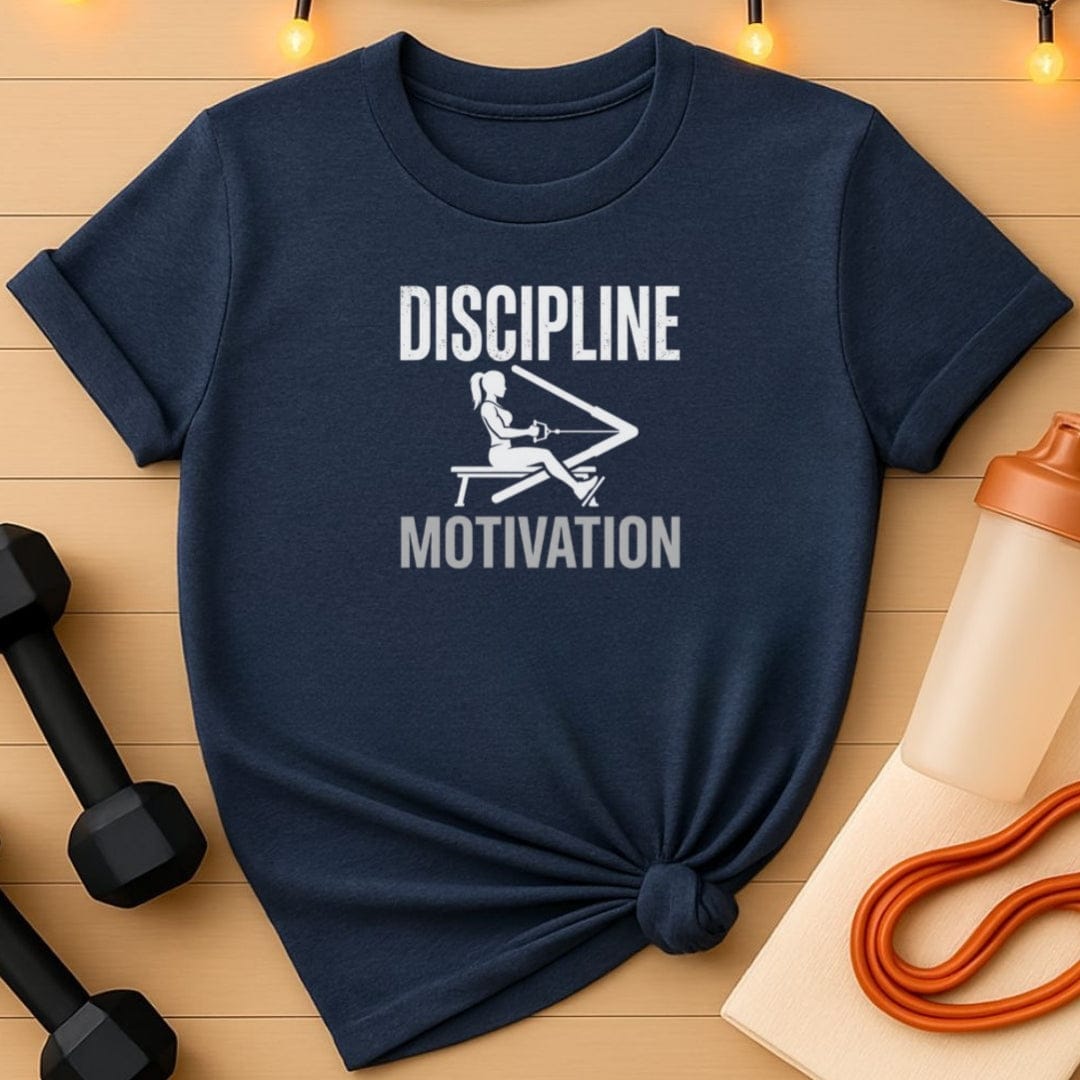 Discipline Greater Than Motivation – Women’s Gym T-Shirt