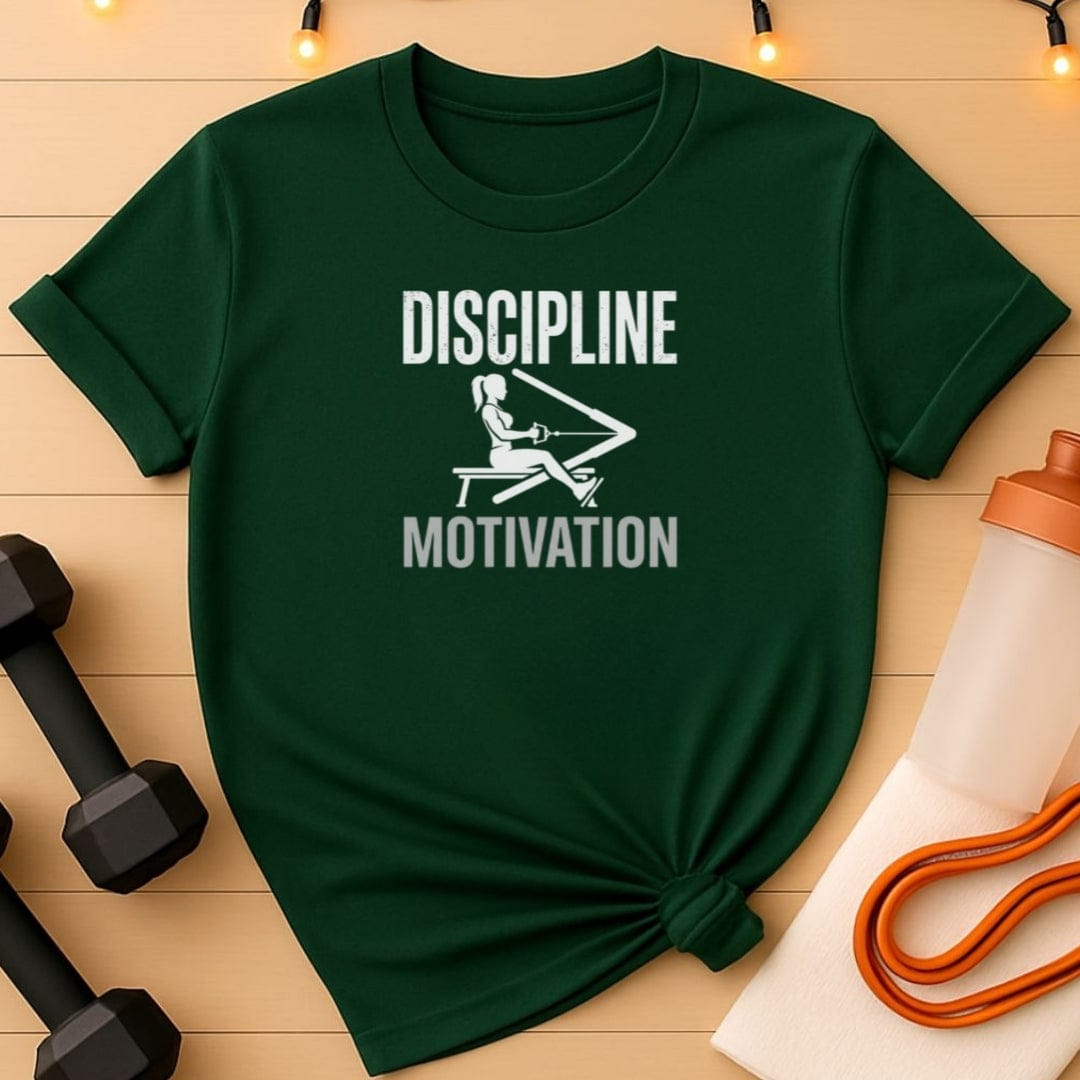 Discipline Greater Than Motivation – Women’s Gym T-Shirt