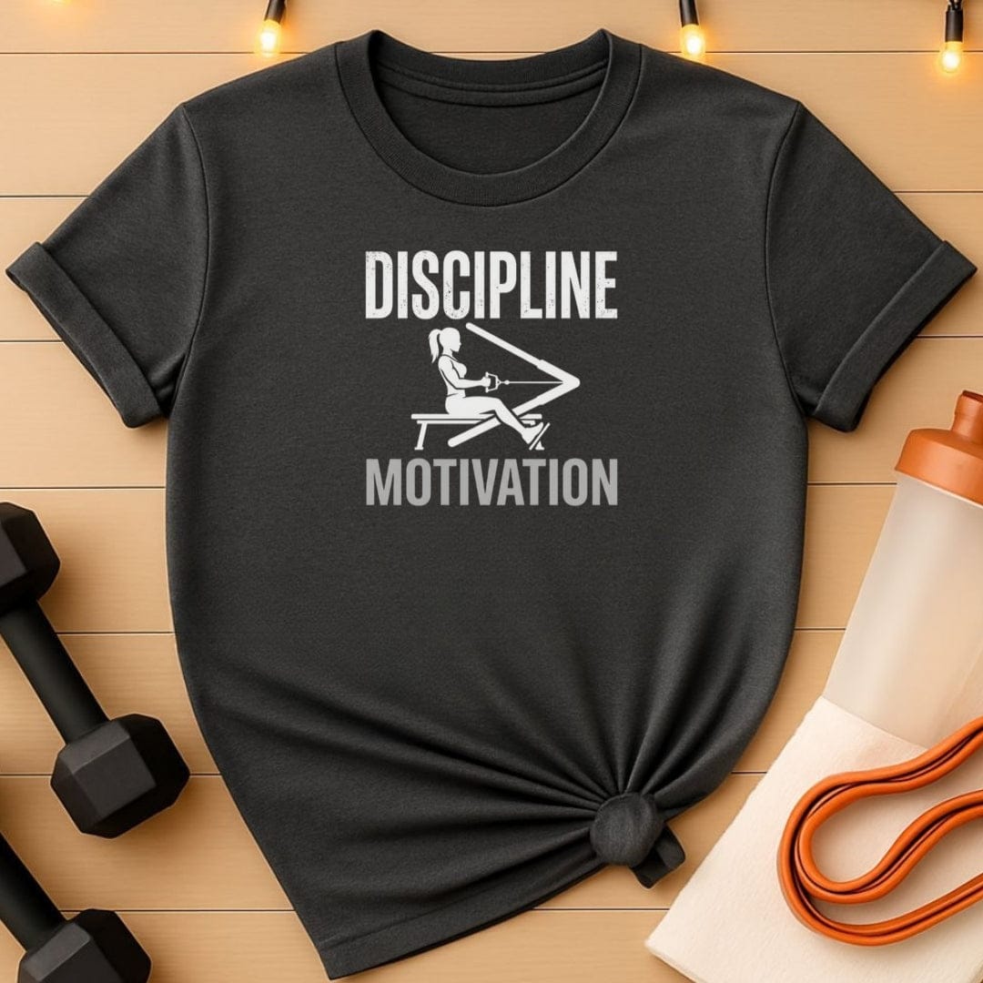 Discipline Greater Than Motivation – Women’s Gym T-Shirt