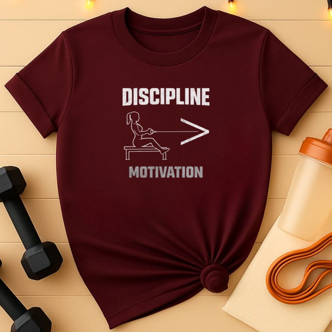Discipline >  Motivation – Female Line Art T-Shirt