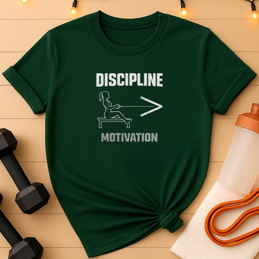 Discipline >  Motivation – Female Line Art T-Shirt