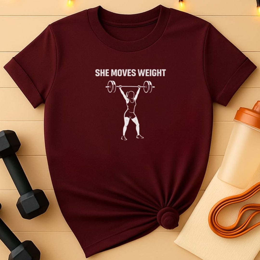 She Moves Weight Women's Gym T-Shirt