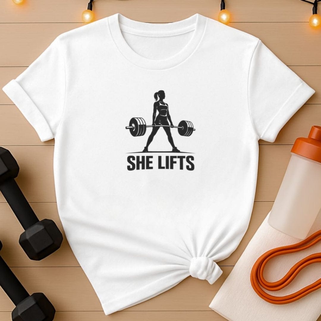 She Lifts Deadlift T-Shirt