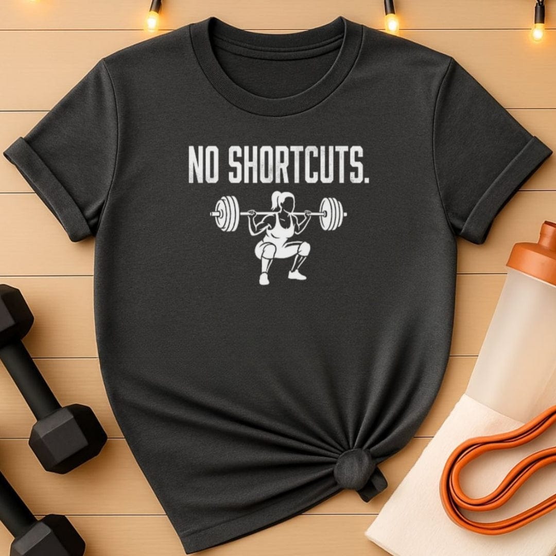 No Shortcuts Women’s Gym T-Shirt