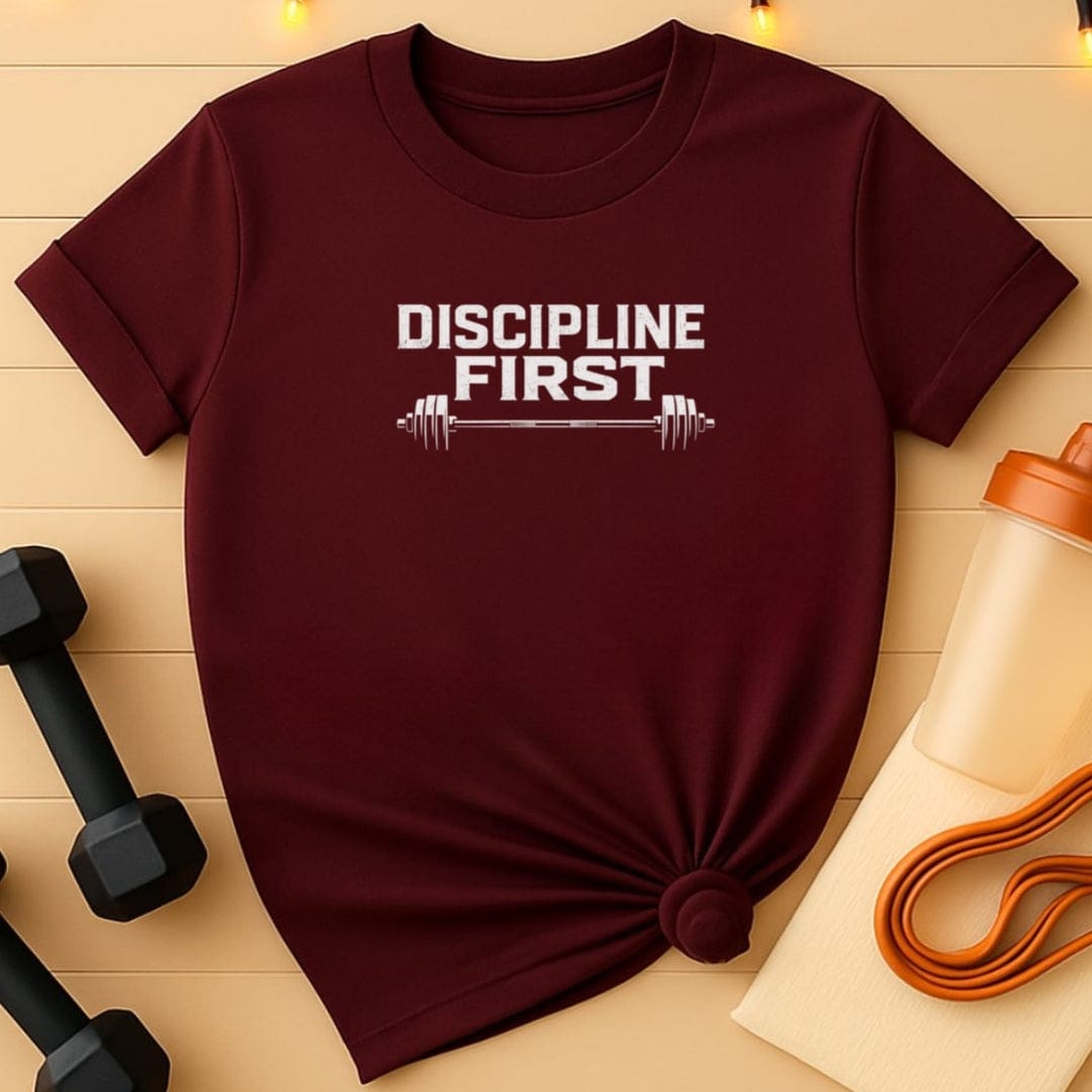 Discipline First Barbell T-Shirt