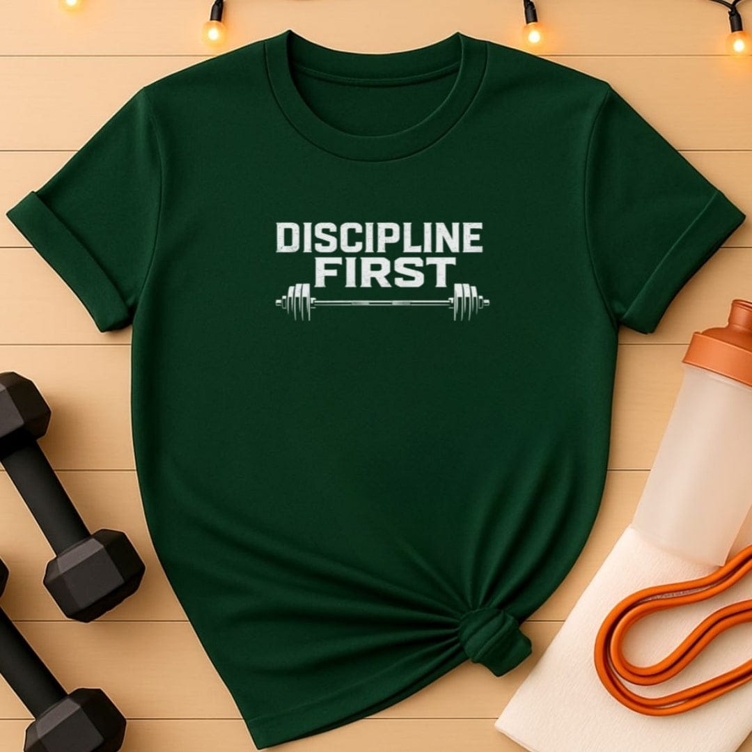 Discipline First Barbell T-Shirt