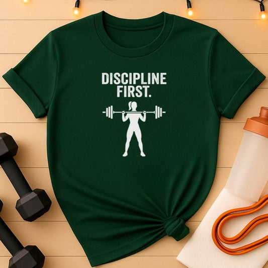Discipline First Female Lifter T-Shirt