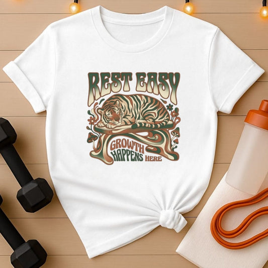 Rest Easy Tiger Gym T-Shirt