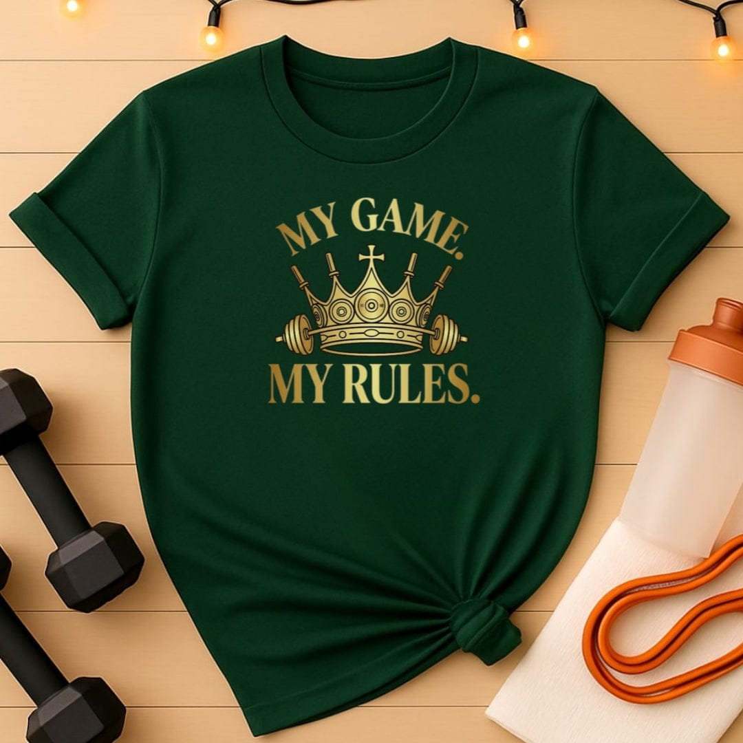 My Game My Rules Barbell T-Shirt