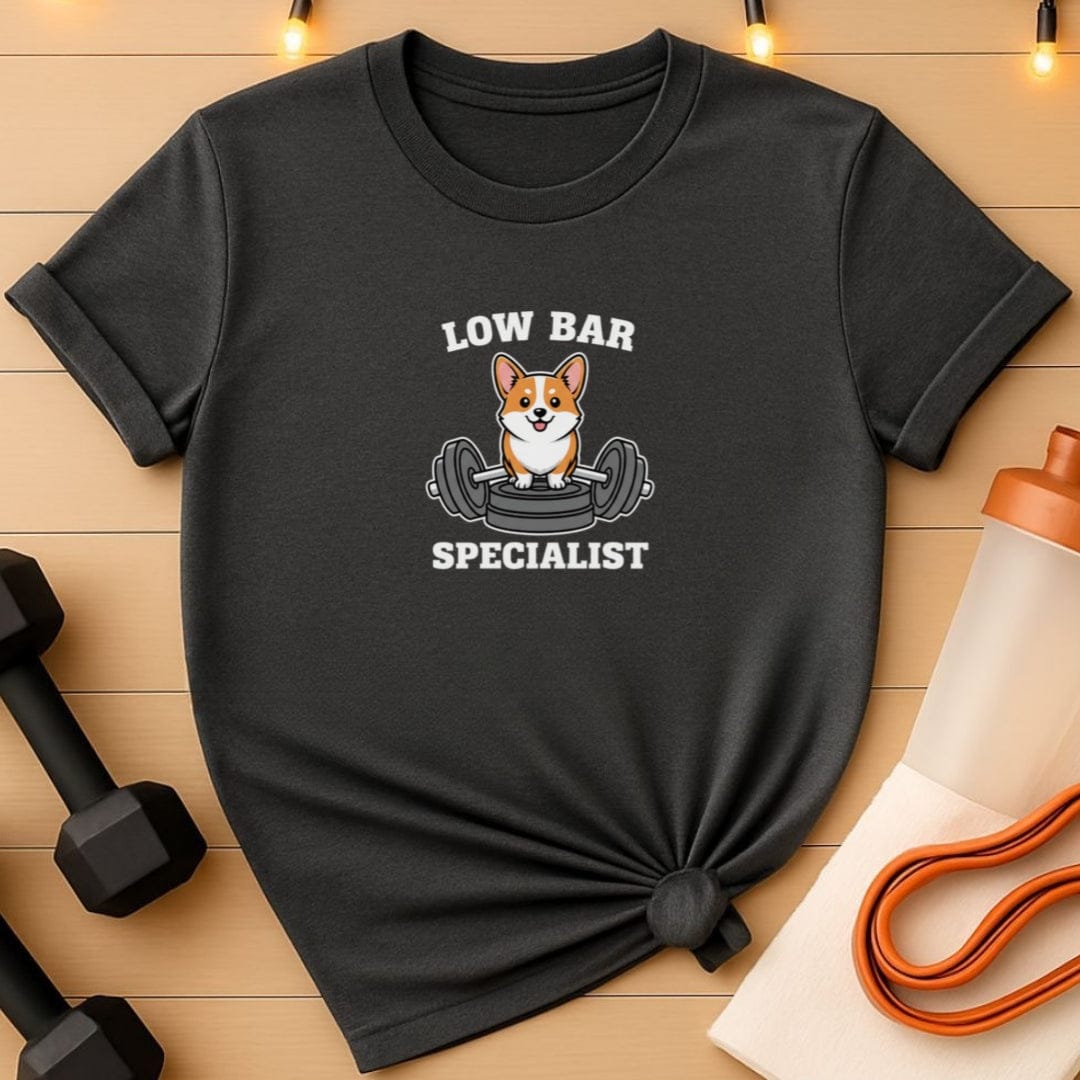 Low Bar Specialist Corgi Gym T-Shirt
