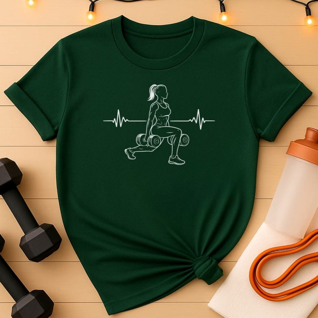 Women’s Walking Lunge Workout T-Shirt