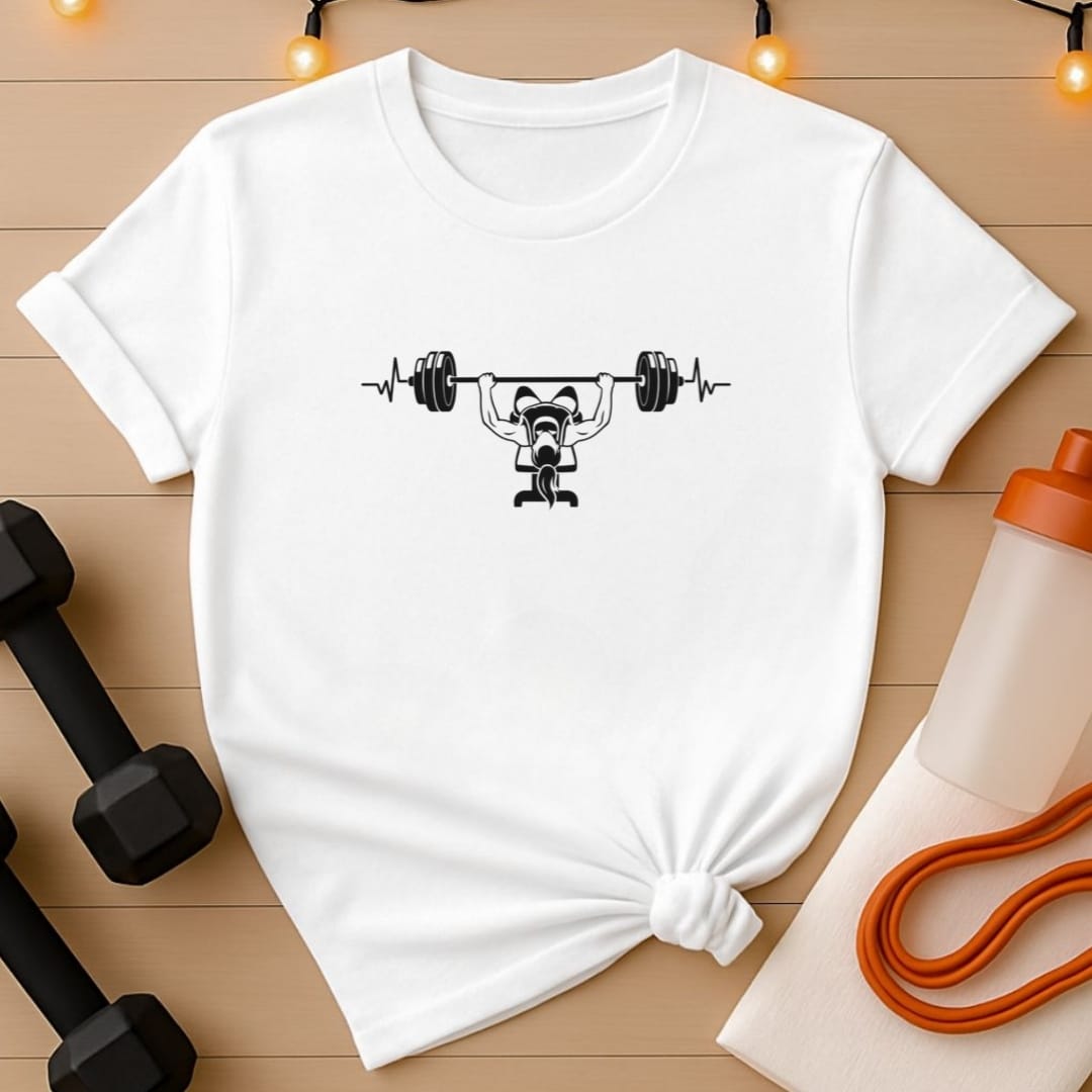 Bench Press Heartbeat Women's Gym T-Shirt