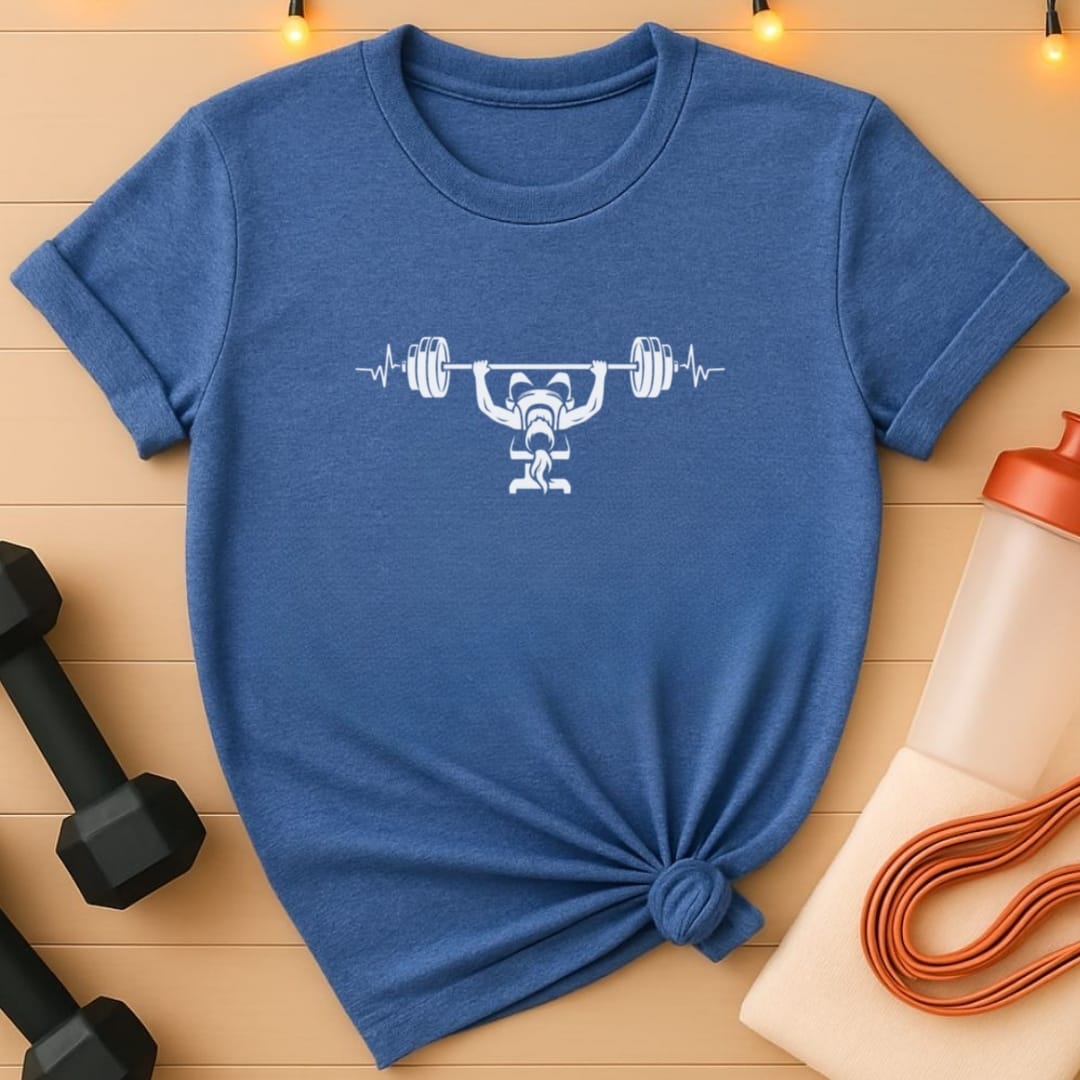Bench Press Heartbeat Women's Gym T-Shirt