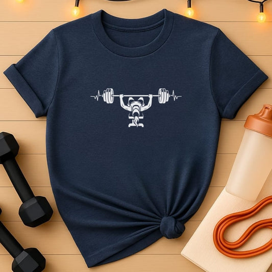 Bench Press Heartbeat Women's Gym T-Shirt