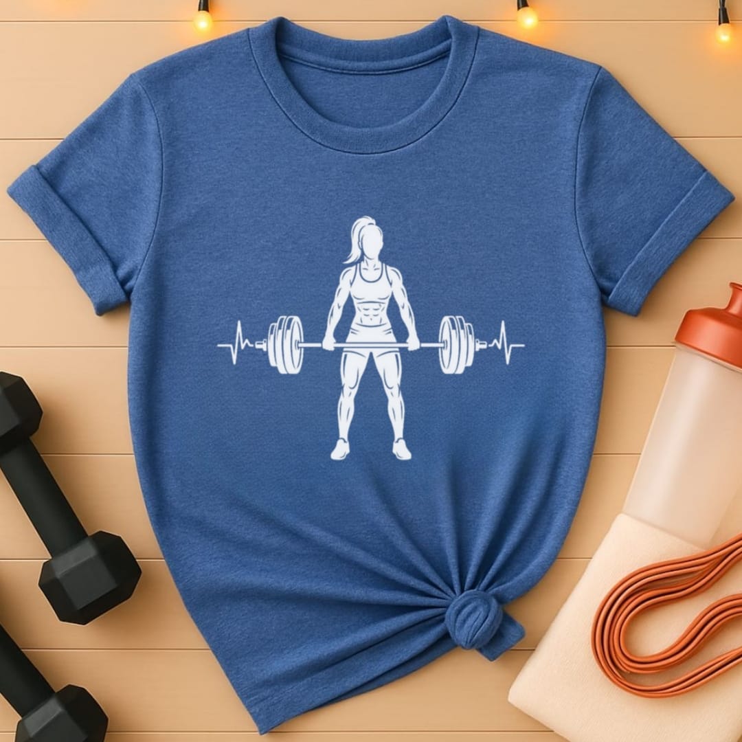 Deadlift Heartbeat Women's Gym T-Shirt