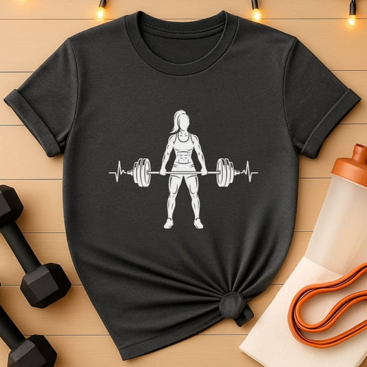 Deadlift Heartbeat Women's Gym T-Shirt