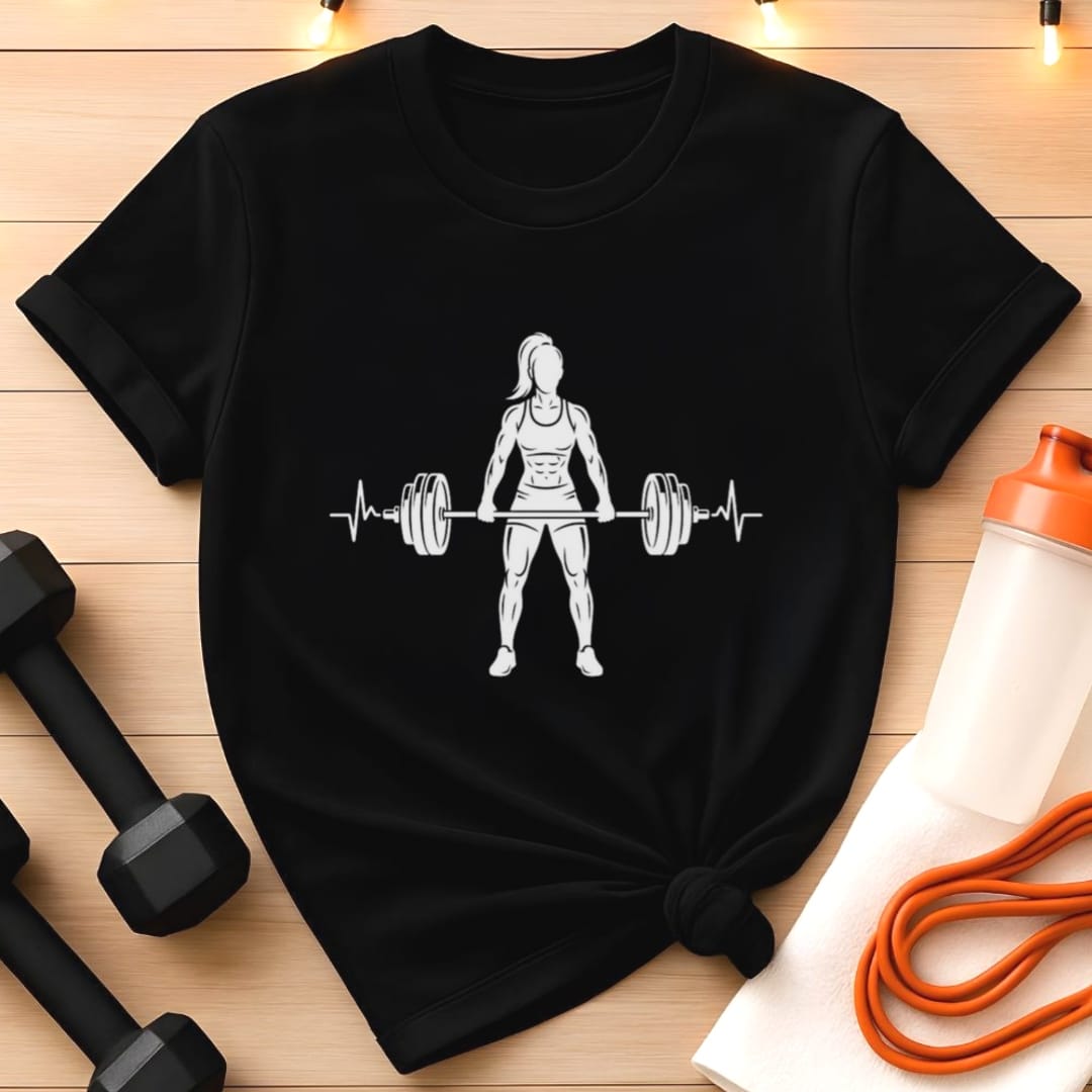 Deadlift Heartbeat Women's Gym T-Shirt
