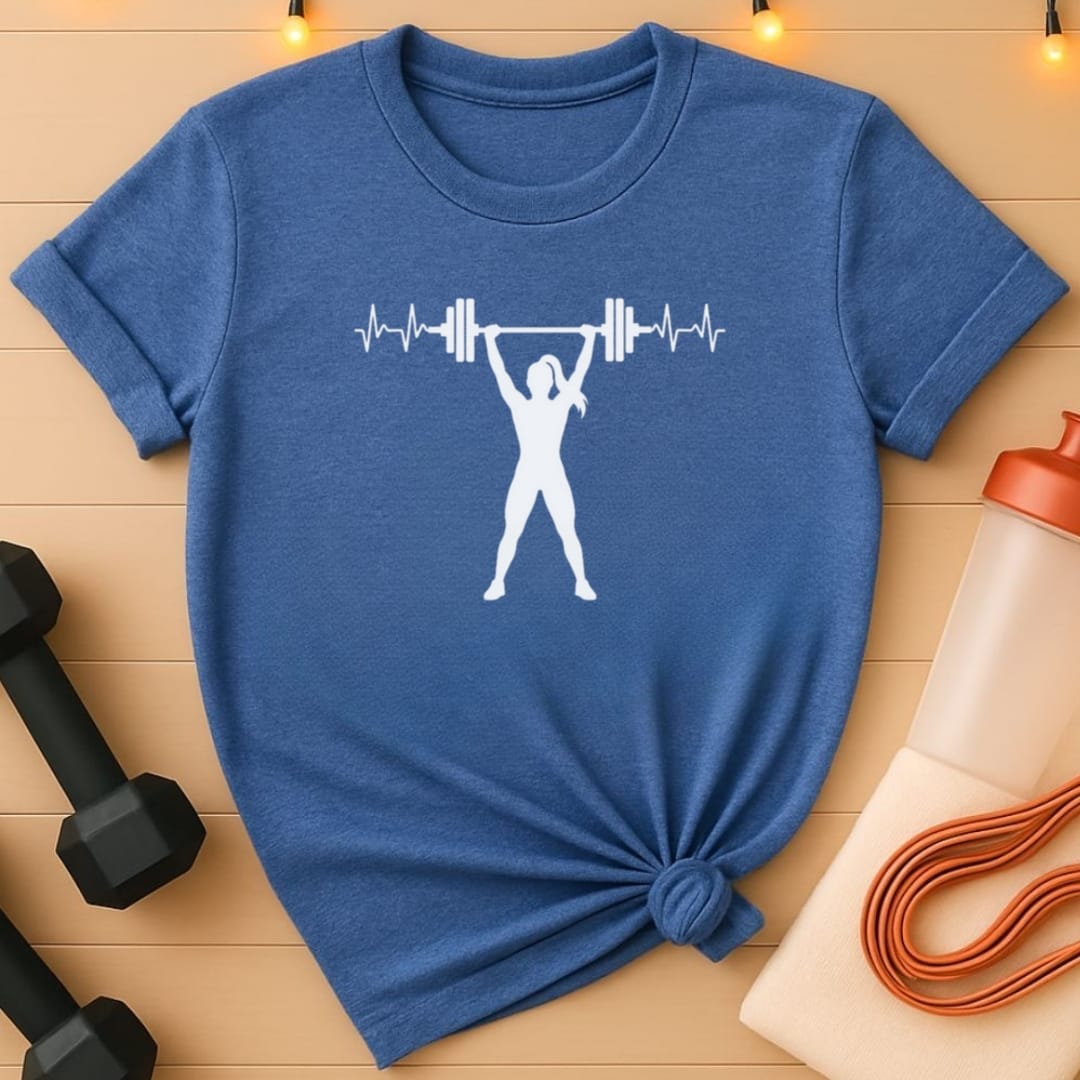 Overhead Press Heartbeat Women's Gym T-Shirt