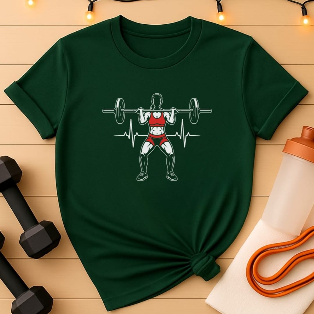 Clean and Press Heartbeat Women's Gym T-Shirt