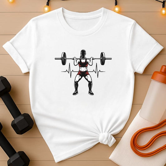 Clean and Press Heartbeat Women's Gym T-Shirt