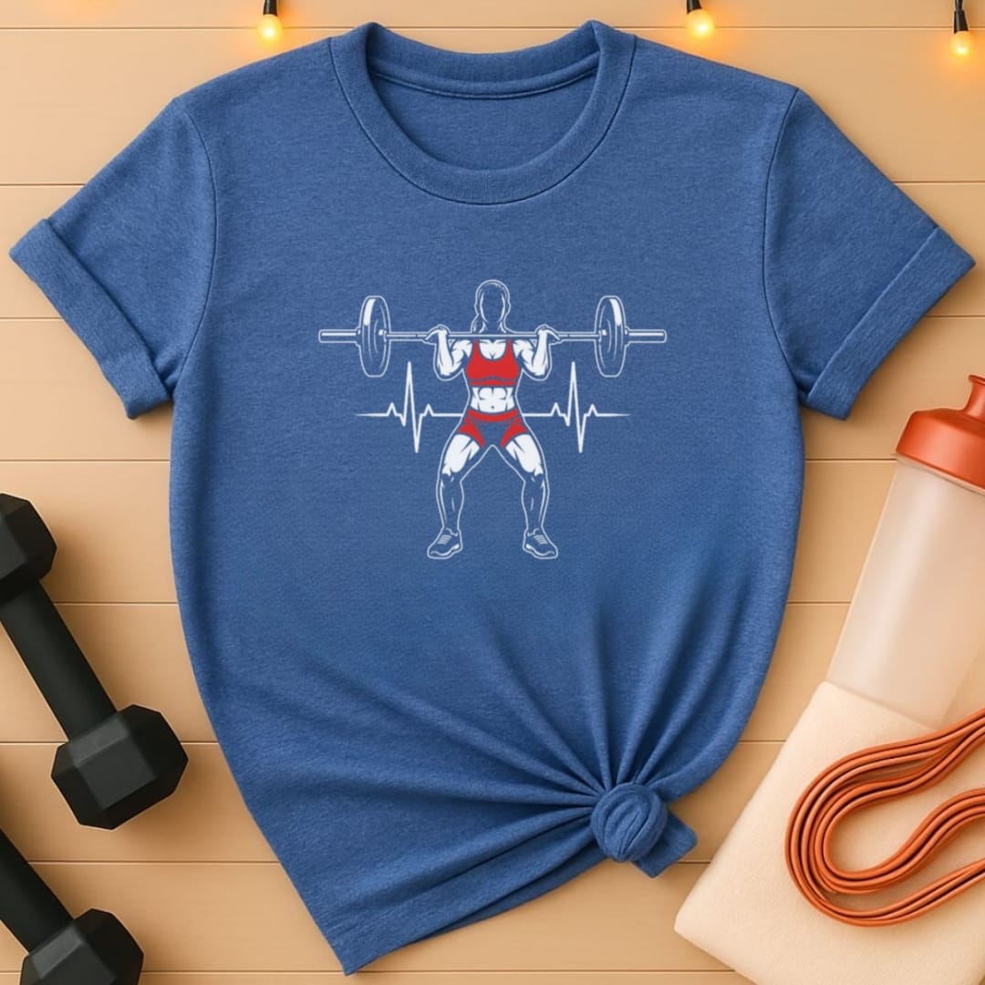 Clean and Press Heartbeat Women's Gym T-Shirt
