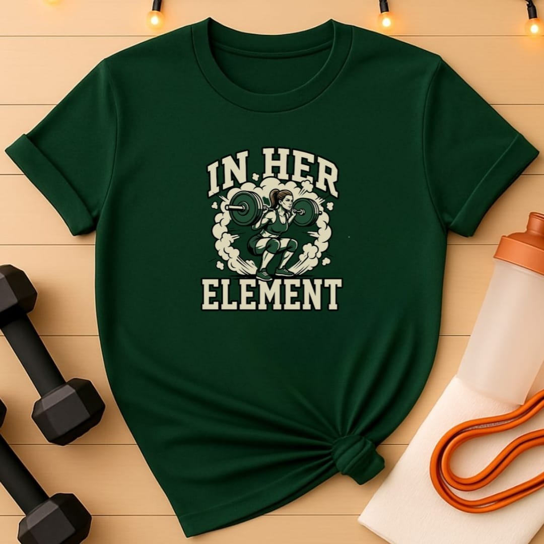 In Her Element Squat Women's Gym T-Shirt