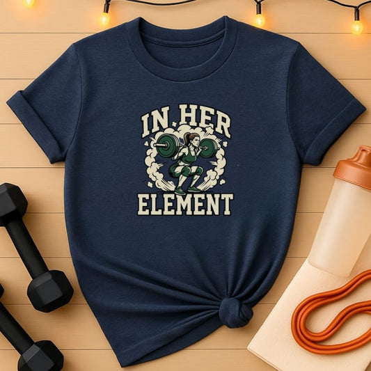 In Her Element Squat Women's Gym T-Shirt