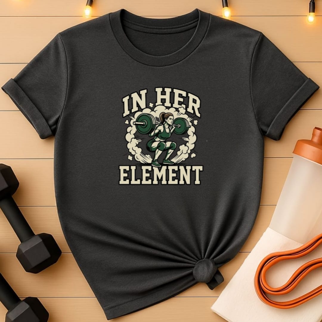In Her Element Squat Women's Gym T-Shirt