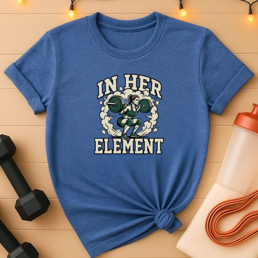 In Her Element Squat Women's Gym T-Shirt